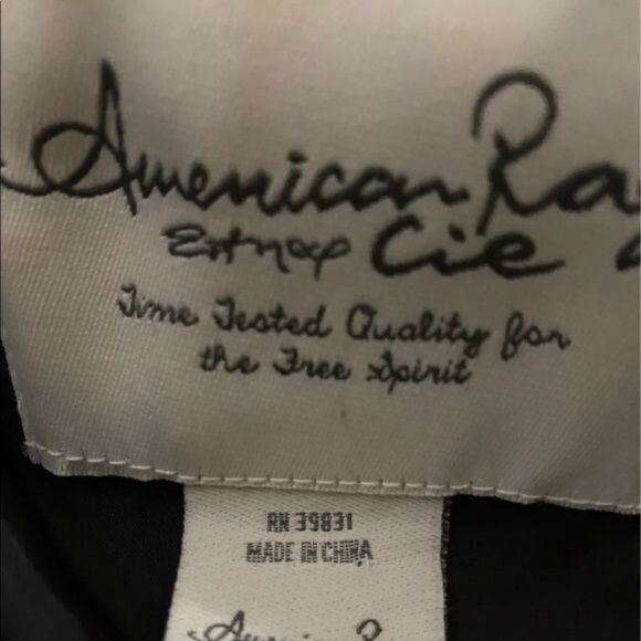 American Rag Cie Womens Bohemian Vest Black Red Cream Tie Waist Size M - Picture 2 of 3